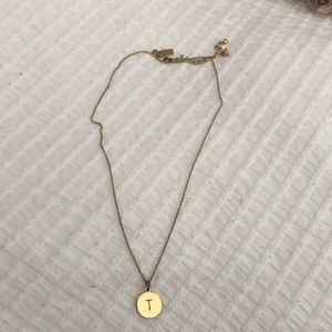 Gold Kate Spade Initial Necklace